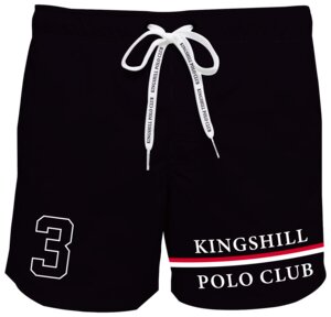 KINGSHILL Polo Club Badeshorts - sort