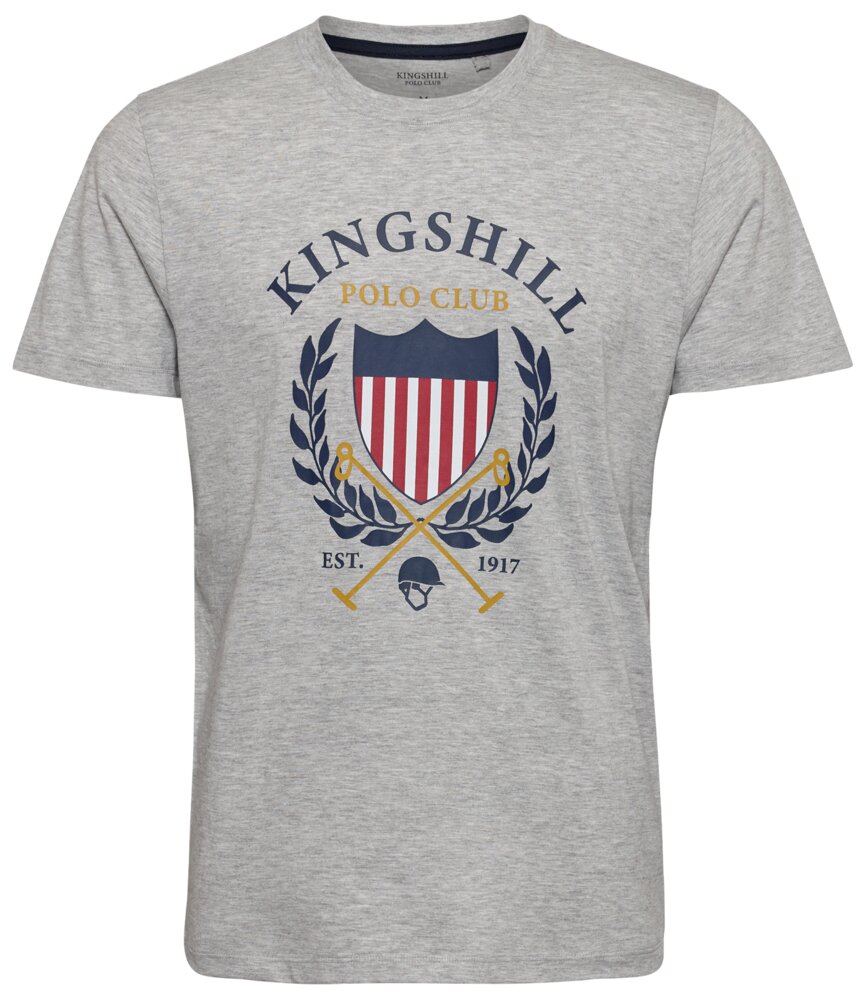 KINGSHILL Polo Club T-Shirt - grå