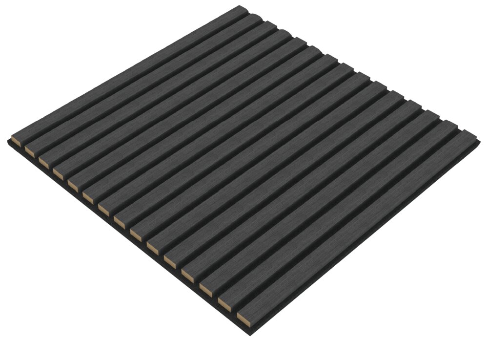 Akustikpanel 60x60 cm svart 4-pack