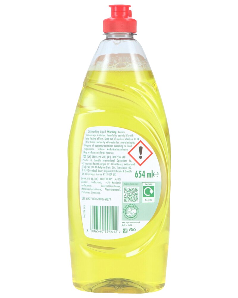 FAIRY Opvaskemiddel 654 ml - lemon