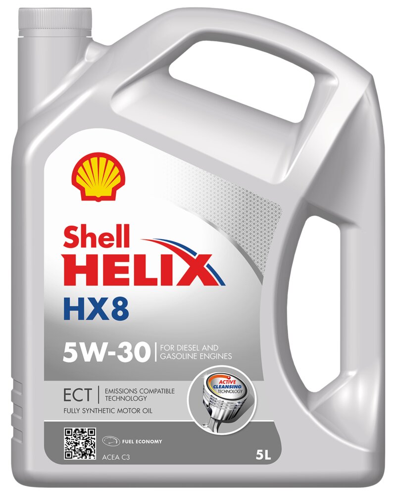 SHELL Helix HX8 ECT motorolie 5W-30 5 L