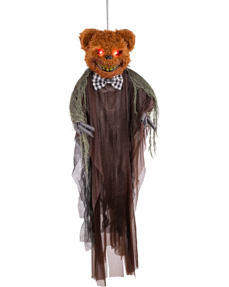 Halloween Zombie bamse hængende 125cm - lyd og lys